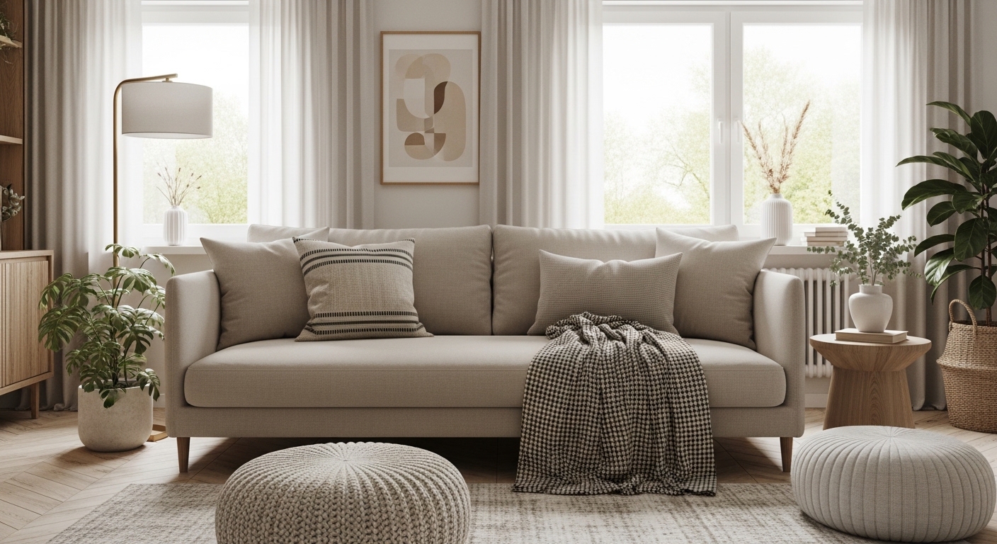 Sofá na Sala de Estar: Transformando o Ambiente com Conforto, Estilo e Bem-Estar.