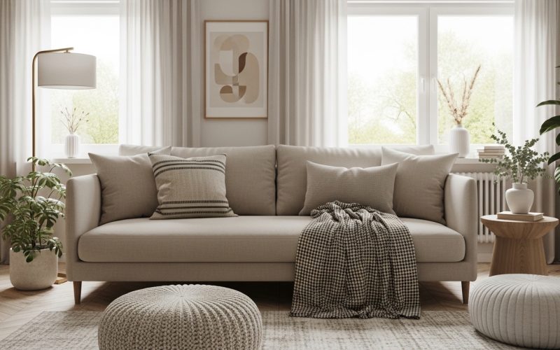 Sofá na Sala de Estar: Transformando o Ambiente com Conforto, Estilo e Bem-Estar.